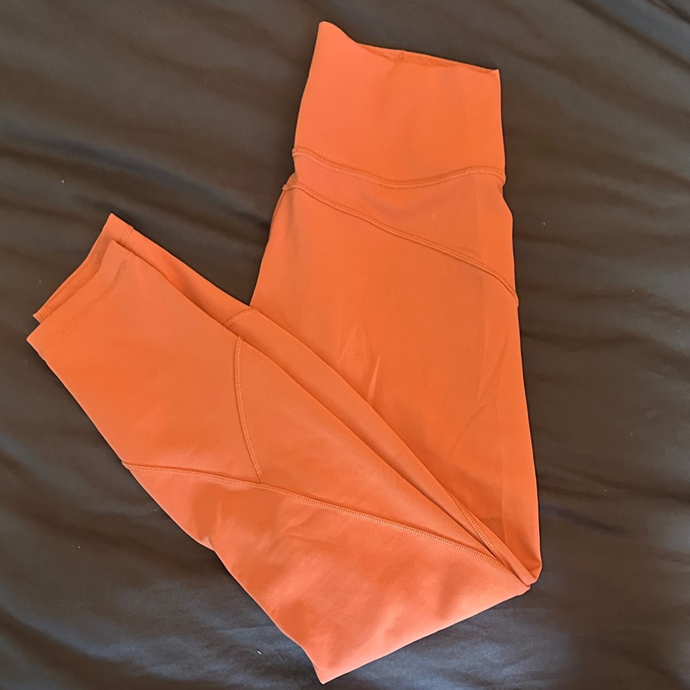 Lululemon Coral High-Waisted Leggings